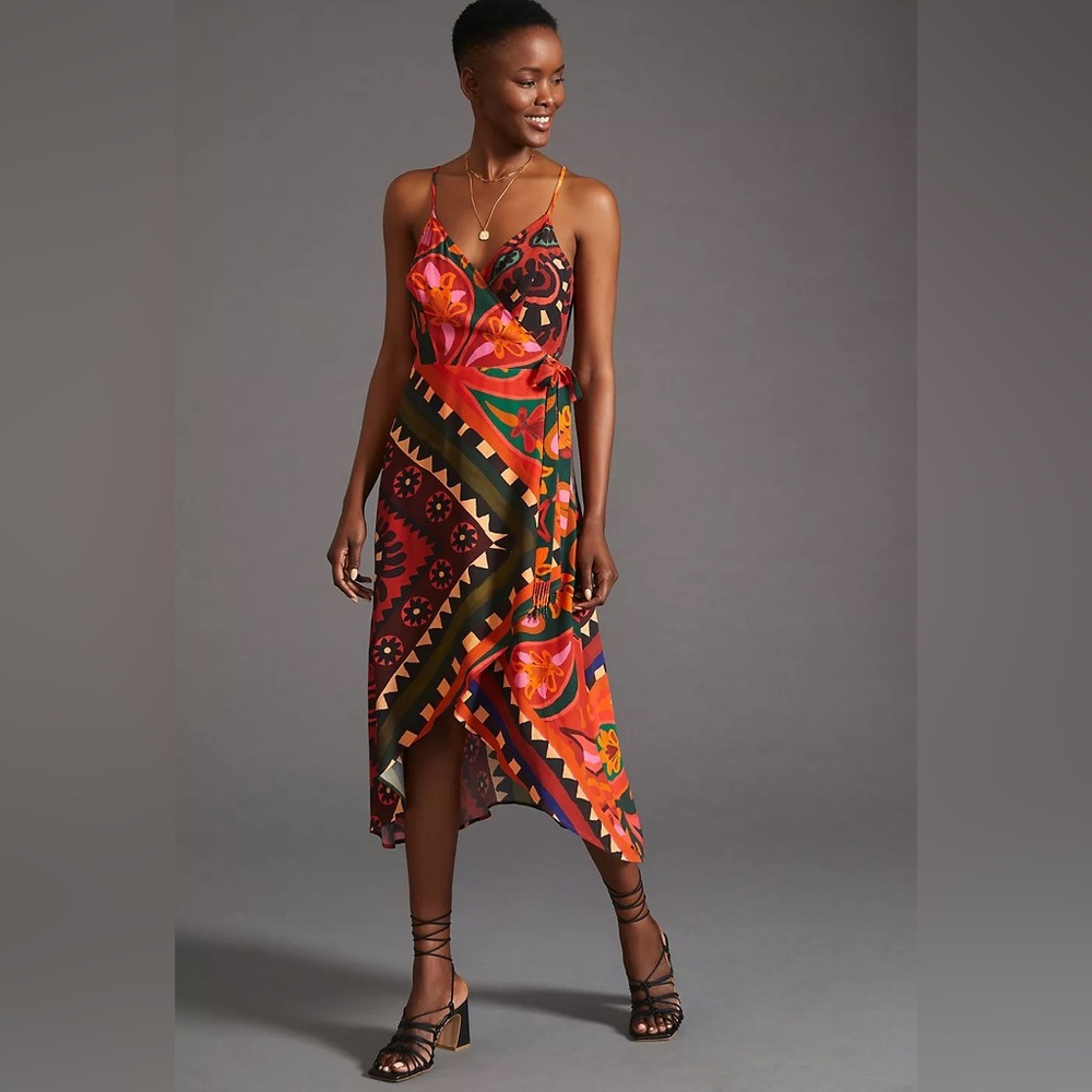 Farm Rio X Anthropologie Hanky Wrap Dress